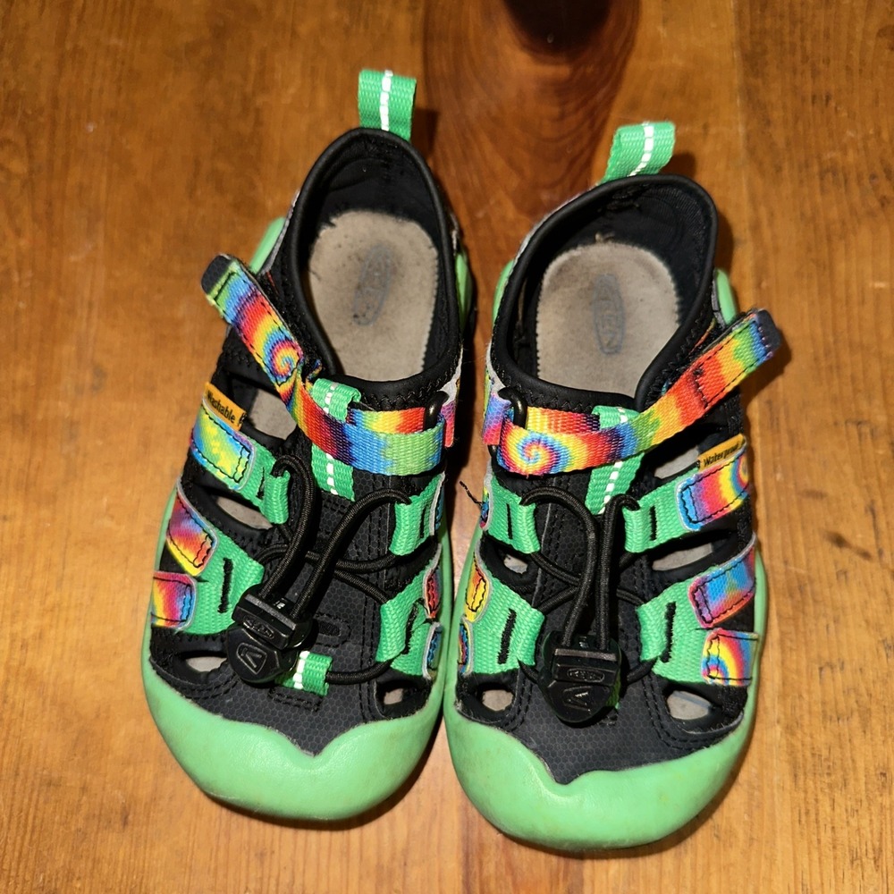 Keen Kids' Knotch Creek Sandal Tie Dye Irish Green Kid Shoe Sandals Size 10